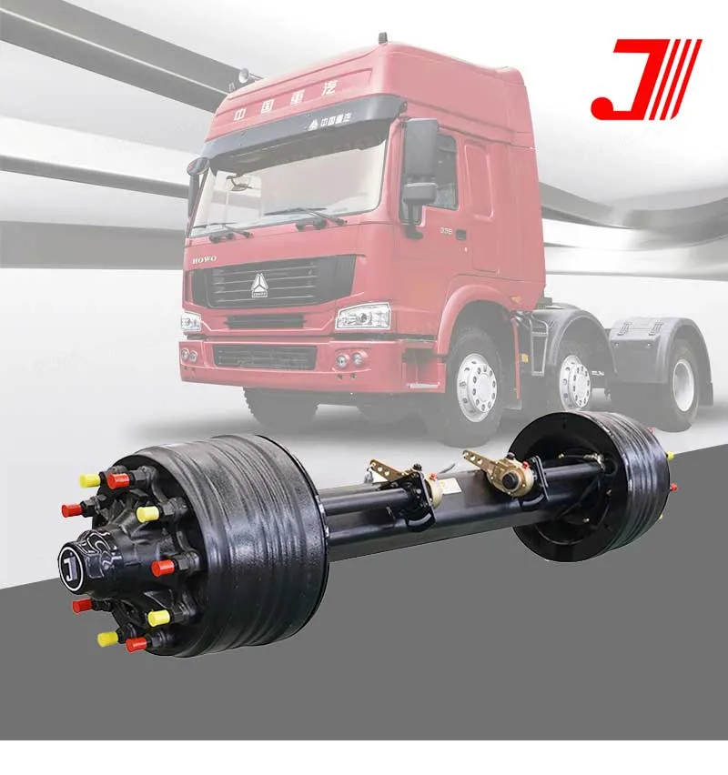 Truck Rear Steer Axles Auto Parts Car Parts Trailer Axle for Trailer 25 Ton American Type Axle Rear Steer Axle