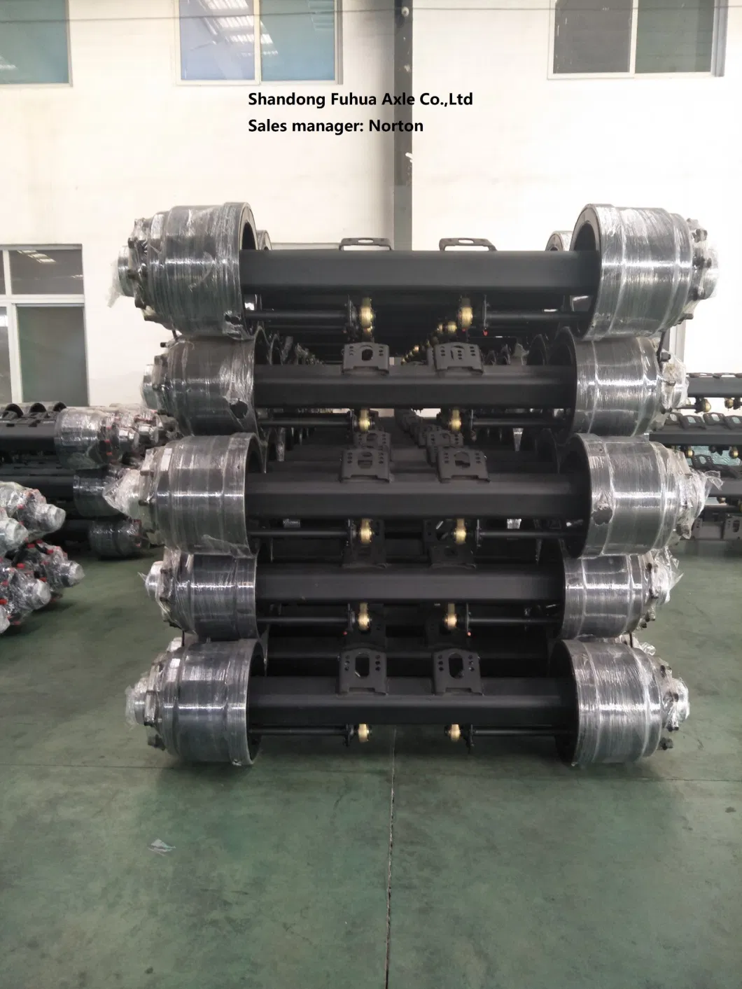 Truck Axle Trailer Parts Axle Rear Axle Drum Axle 13ton 16ton American Fuwa Type Axle with Inboard and Outboard