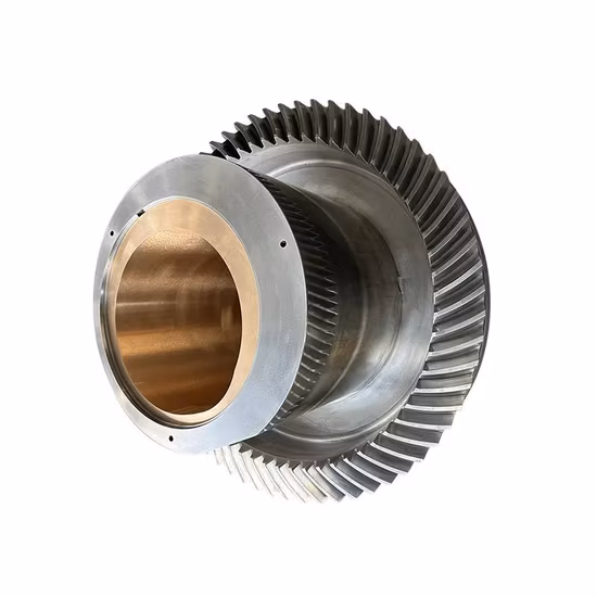 Изготовленное на заказ большое спиральное коническое кольцо из нержавеющей стали Od2000, передаточная шестерня для сверлильного станка/редуктора/сваи